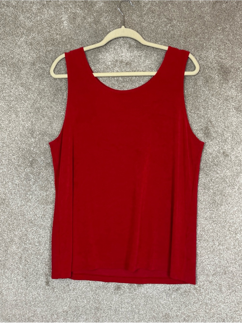 Chico's Travelers Tank Top Womens 3 Red Sleeveless Pullover Stretch Slinky-4855 - Picture 6 of 9